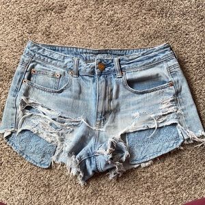 Distressed Jean Shorts